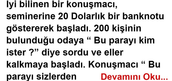 20 DOLARI İSTEMEK