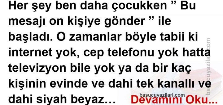 Bu mesajı on kişiye gönder