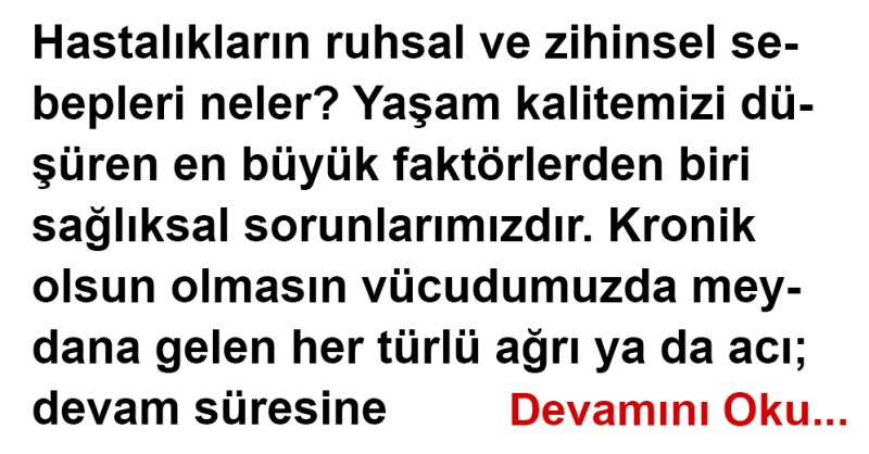 baş ağrısının zihinsel nedenleri