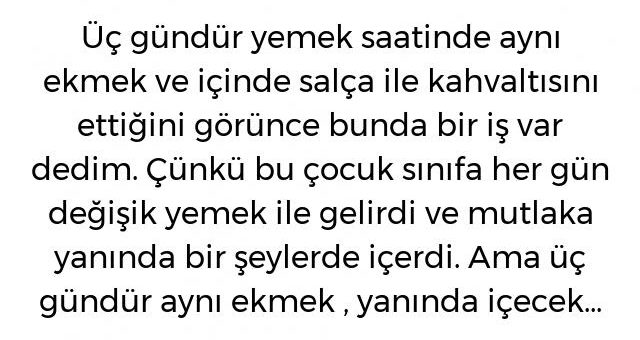 Salçalı Ekmek Hikayesi