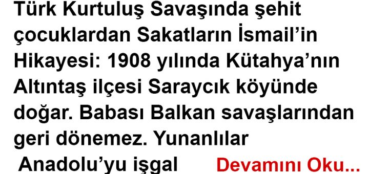 Türk Kurtuluş Savaşında Çoçuklar