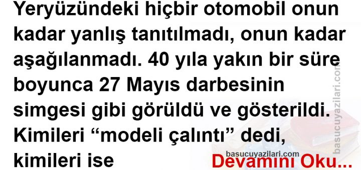 Türkiye’nin ilk yerli otomobili Devrim’in hikayesi