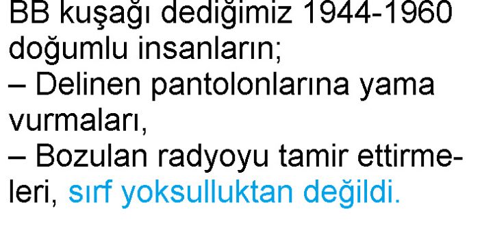 Fondöten Değil BB Kuşağı