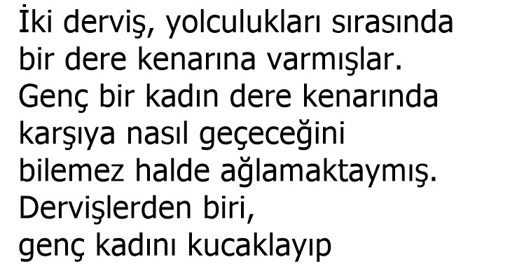 İki Derviş Bir Kadın