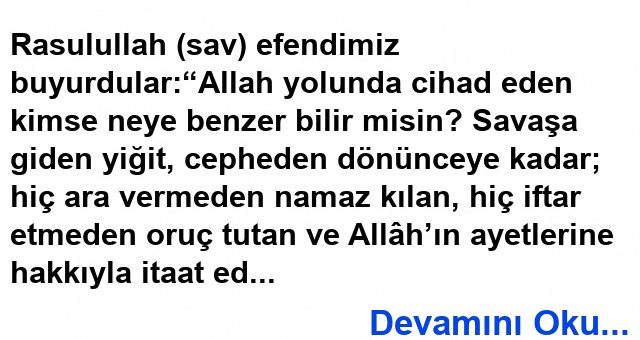 Allah Yolunda Gayret