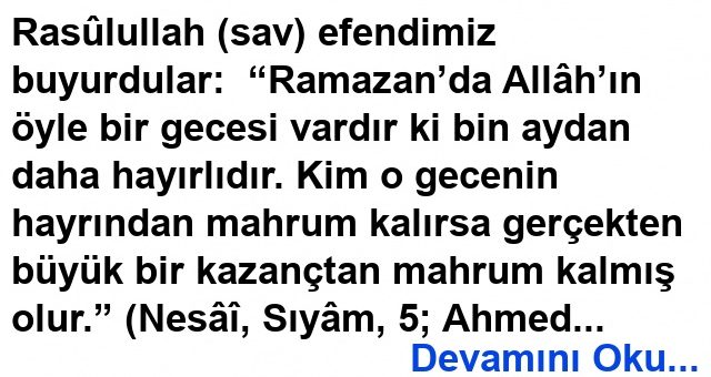 Bin Aydan Hayırlı Bir Gece