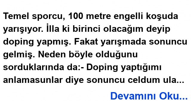 Doping Fıkrası
