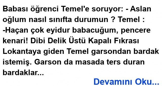 Pencere Kenarı Fıkrası