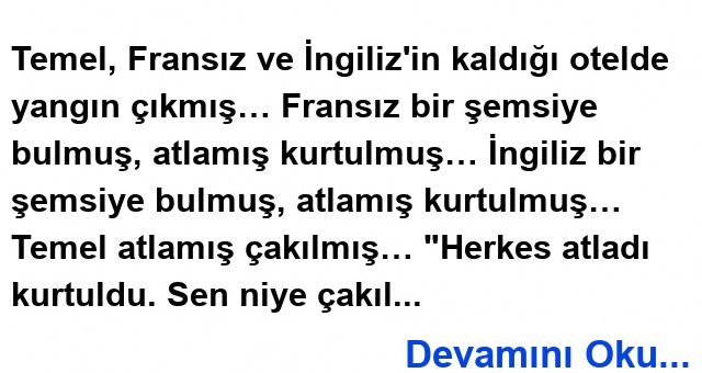 Yağmurluk Fıkrası