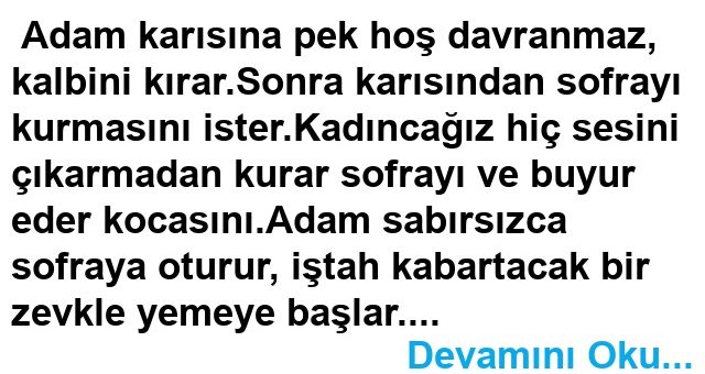 Sofraya Gelmeyen Tuz