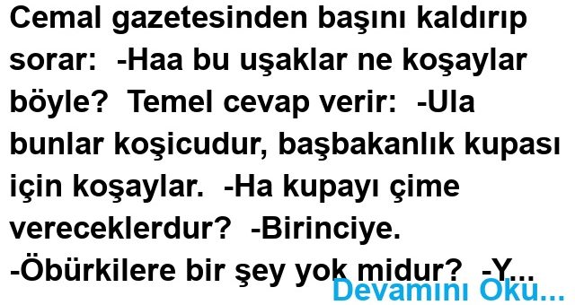 Niye Koşuyorlar Fıkrası