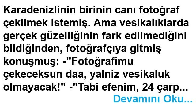 Vesikalık Fıkrası