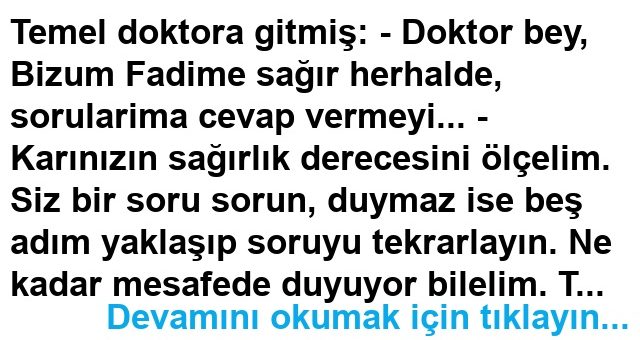 Kim Sağır Fıkrası