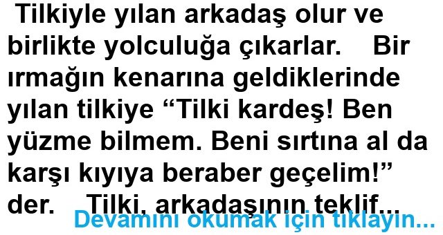 Tilki İle Yılan Hikayesi