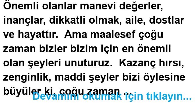 En Önemli Şeyi Unutma