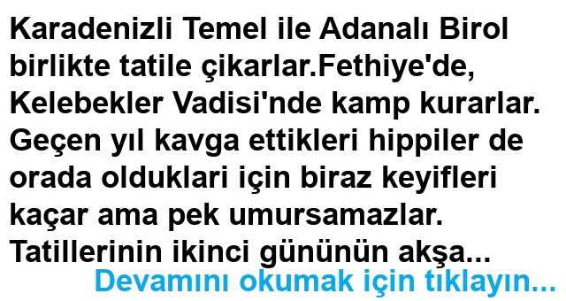 Çadırımızı Çalmışlar Fıkrası