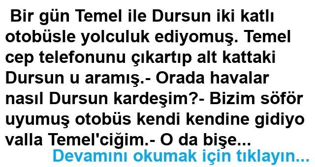 Çift Katlı Otobüs Fıkrası