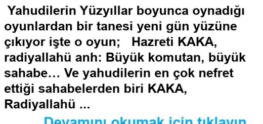 Büyük Kumandan ve Sahabe Hazreti Ka’ka