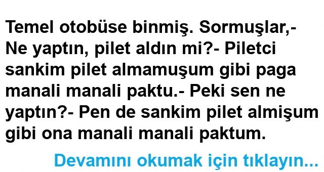 Bakış Fıkrası
