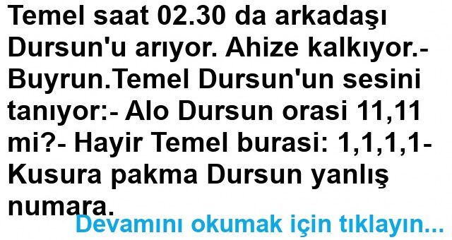 Yanlış Numara Fıkrası