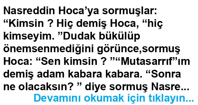 Herşey Hiçlik Makamı İçin mi?